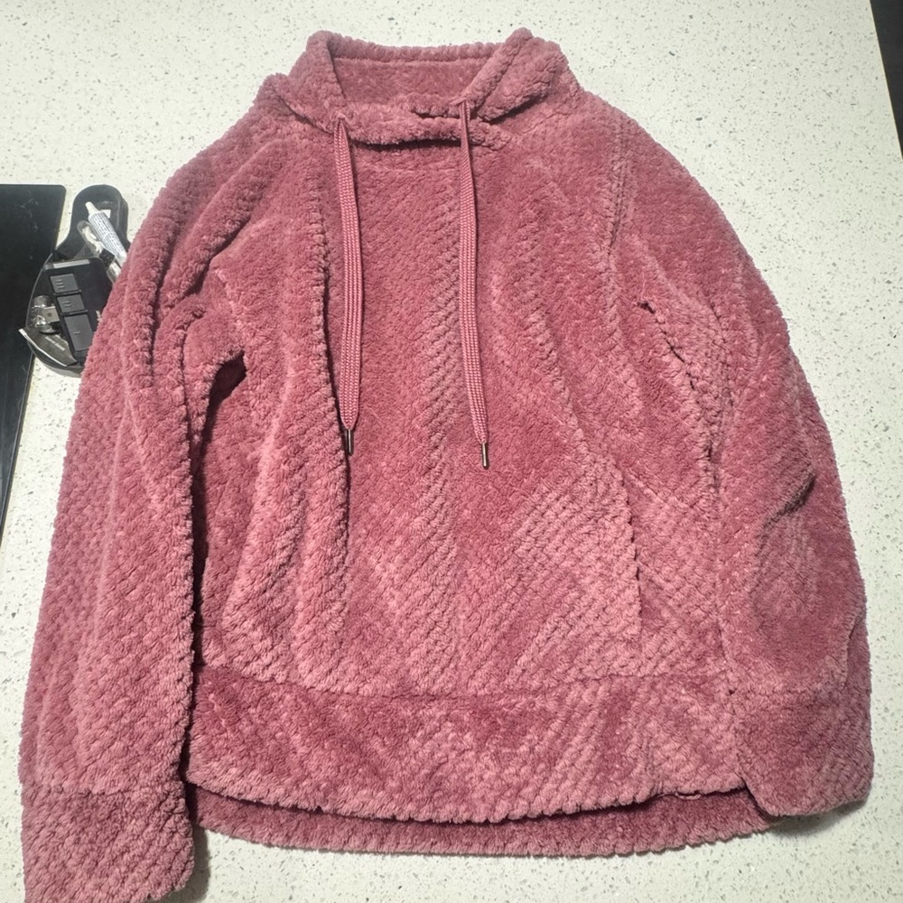 Plush Mauve Women's Cowl Neck Sweater